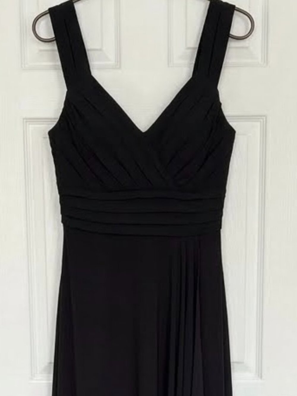 David's Bridal Black Chiffon Formal Maxi Dress Size 20 #243
